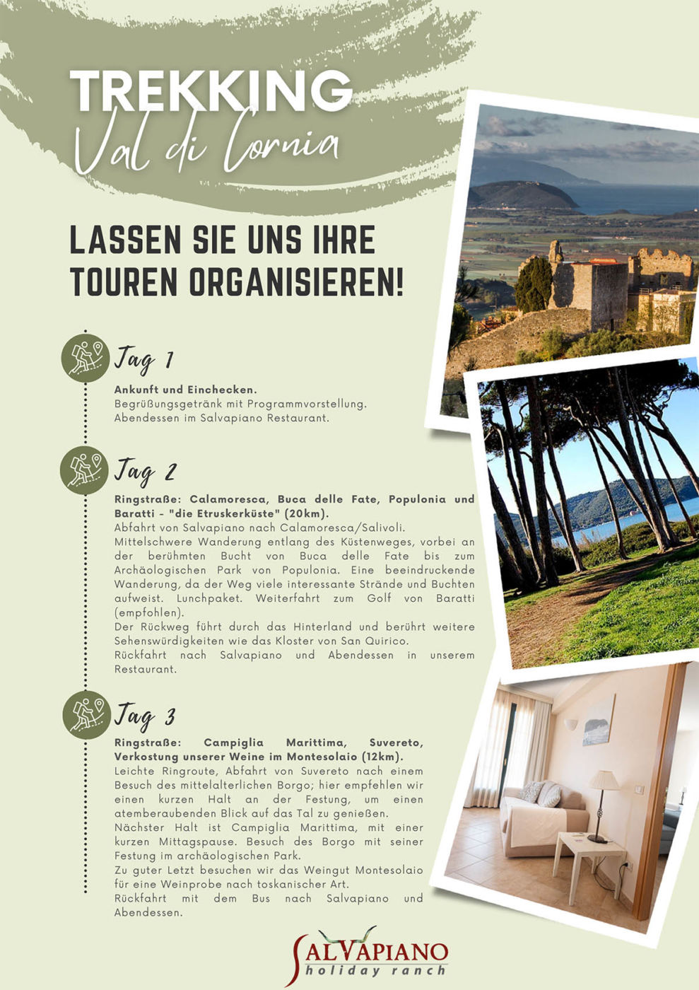 Trekking an der Etruskerküste -Salvapiano