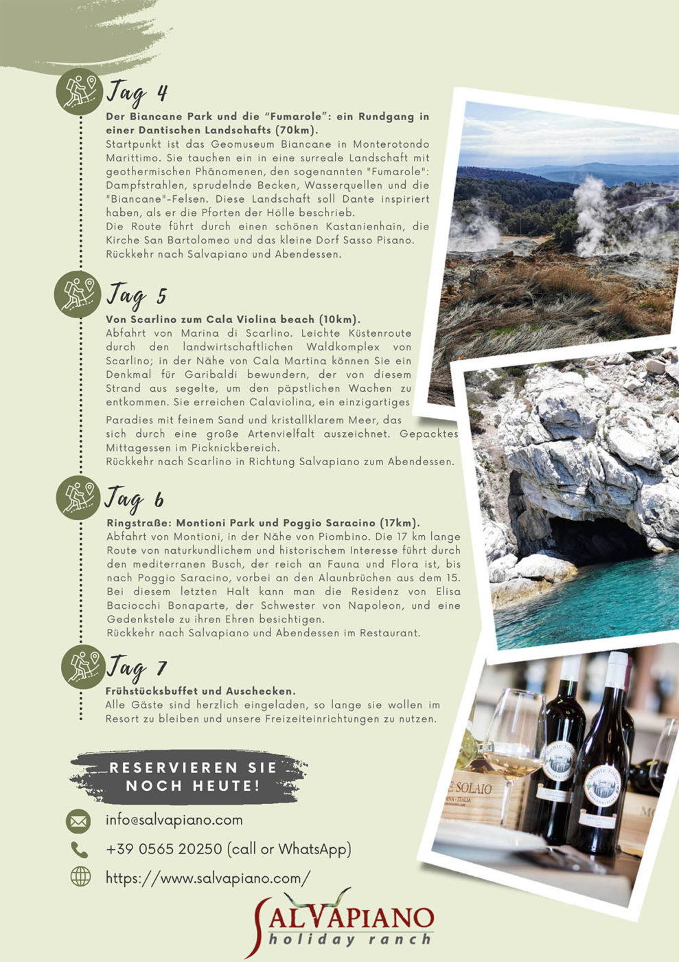 Trekking Toskana Meer -Salvapiano